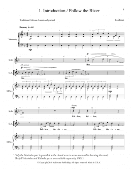 page one of The Journey of Harriet Tubman (SATB Choir)