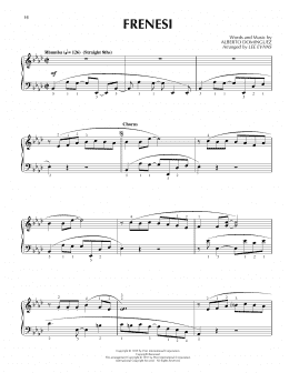 page one of Frenesí (Piano Solo)