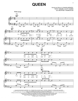 page one of Queen (Piano, Vocal & Guitar Chords (Right-Hand Melody))