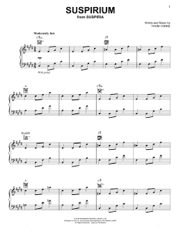 page one of Suspirium (Piano, Vocal & Guitar Chords (Right-Hand Melody))