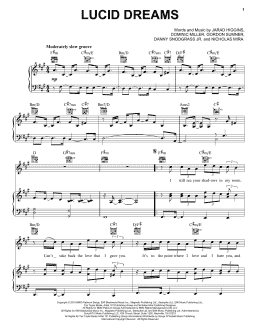 page one of Lucid Dreams (Piano, Vocal & Guitar Chords (Right-Hand Melody))