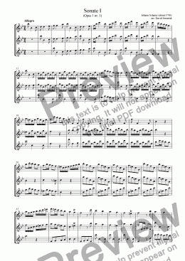 page one of Sonate I (opus 1 nr. 1)