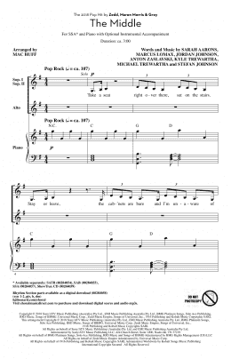 page one of The Middle (arr. Mac Huff) (SSA Choir)