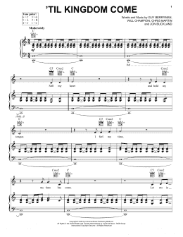 page one of Til Kingdom Come (Piano, Vocal & Guitar Chords (Right-Hand Melody))