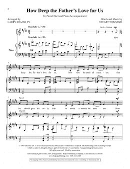 page one of How Deep the Father's Love for Us (Vocal Duet)