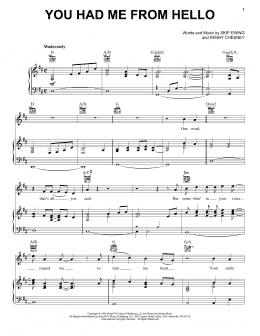page one of You Had Me From Hello (Piano, Vocal & Guitar Chords (Right-Hand Melody))