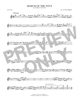 page one of March Of The Toys (Alto Sax Solo)