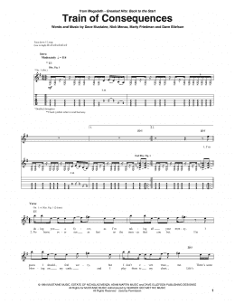 page one of Train Of Consequences (Guitar Tab)