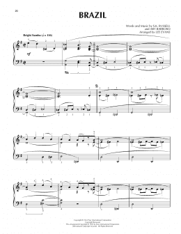 page one of Brazil (Piano Solo)
