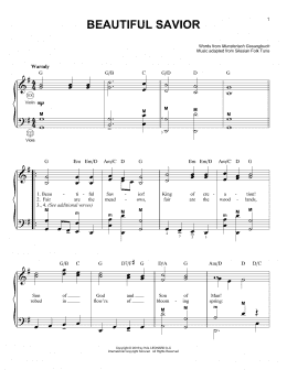 page one of Beautiful Savior (Accordion)