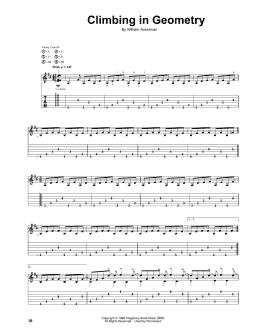 page one of Climbing In Geometry (Guitar Tab)