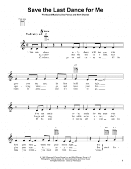 page one of Save The Last Dance For Me (Ukulele)