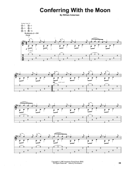 page one of Conferring With The Moon (Guitar Tab)