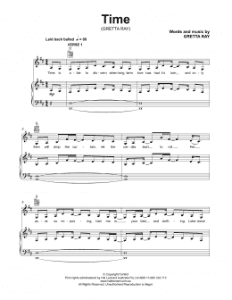 page one of Time (Piano, Vocal & Guitar Chords (Right-Hand Melody))