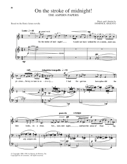 page one of On The Stroke Of Midnight! (Piano & Vocal)