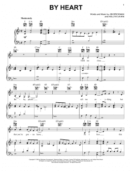page one of By Heart (feat. Anne Cochran) (Piano, Vocal & Guitar Chords (Right-Hand Melody))