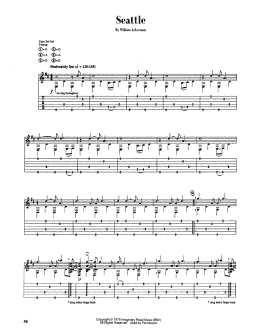 page one of Seattle (Guitar Tab)