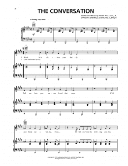 page one of The Conversation (Piano, Vocal & Guitar Chords (Right-Hand Melody))