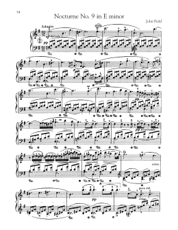 page one of Nocturne No. 9 In E Minor, H. 46 (Piano Solo)