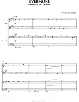 page one of Evermore (from Beauty and the Beast) (Piano Duet)