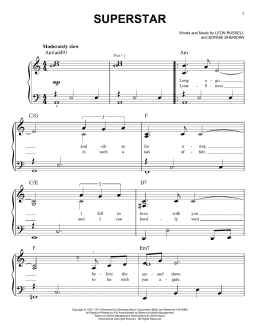 page one of Superstar (Easy Piano)