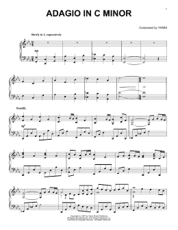 page one of Adagio In C Minor (Piano Solo)