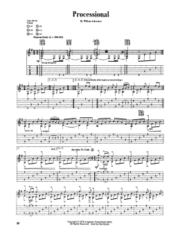 page one of Processional (Guitar Tab)