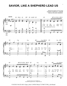 page one of Savior, Like A Shepherd Lead Us (Accordion)