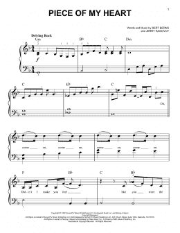 page one of Piece Of My Heart (Easy Piano)