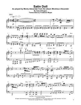 page one of Satin Doll (Piano Transcription)