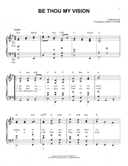 page one of Be Thou My Vision (Accordion)