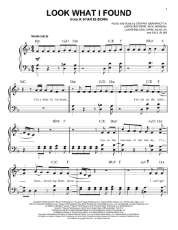 page one of Look What I Found (from A Star Is Born) (Easy Piano)