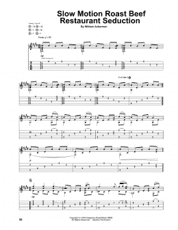 page one of Slow Motion Roast Beef Restaurant Seduction (Guitar Tab)