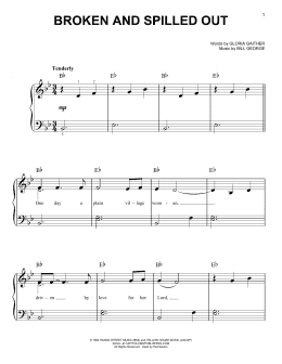 page one of Broken And Spilled Out (Easy Piano)