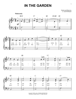 page one of In The Garden (Easy Piano)