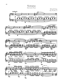 page one of Notturno, Op. 54, No. 4 (Piano Solo)