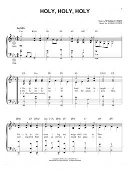 page one of Holy, Holy, Holy (Accordion)