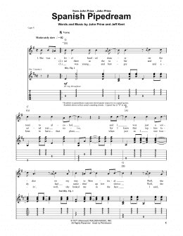 page one of Spanish Pipedream (Guitar Tab)