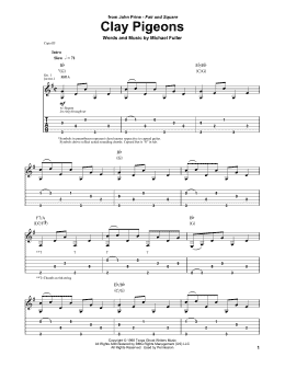page one of Clay Pigeons (Guitar Tab)