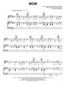 page one of Mom (feat. Kelli Trainor) (Piano, Vocal & Guitar Chords (Right-Hand Melody))