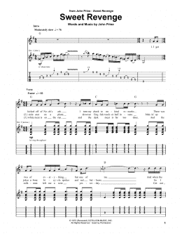 page one of Sweet Revenge (Guitar Tab)