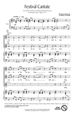page one of Festival Cantate (SATB Choir)