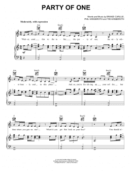page one of Party Of One (feat. Sam Smith) (Piano, Vocal & Guitar Chords (Right-Hand Melody))