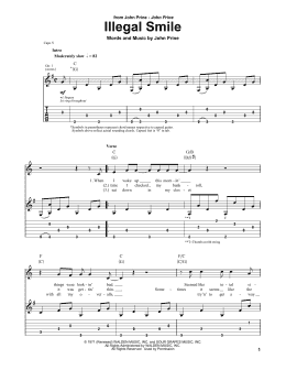 page one of Illegal Smile (Guitar Tab)