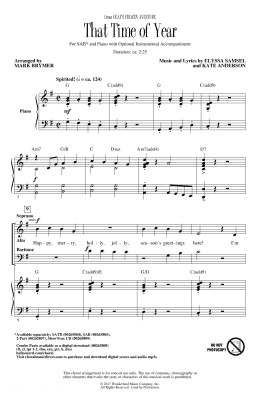 page one of That Time Of Year (arr. Mark Brymer) (SAB Choir)
