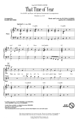 page one of That Time Of Year (arr. Mark Brymer) (SATB Choir)