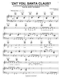 page one of 'Zat You, Santa Claus? (from The Grinch) (Piano, Vocal & Guitar Chords (Right-Hand Melody))