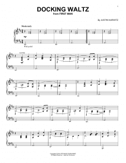 page one of Docking Waltz (from First Man) (Piano Solo)