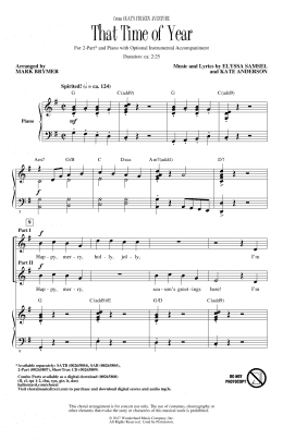 page one of That Time Of Year (arr. Mark Brymer) (2-Part Choir)