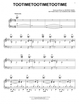 page one of TOOTIMETOOTIMETOOTIME (Piano, Vocal & Guitar Chords (Right-Hand Melody))